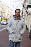 Amsterdam 13 januari 2016 
Zanger Quincy op de pc hooftstraat