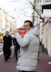 Amsterdam 13 januari 2016 
Zanger Quincy op de pc hooftstraat