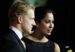 Amsterdam 15 december 2015
Sportgala/ sportverkiezing sportman en sportvrouw van het jaar in de Rai. 
Nederlands sportpresentatrice bij NOS Studio Sport. Ranomi Kromowidjojo met vriend Ferry Weertman