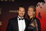 Amsterdam 15 december 2015
Sportgala/ sportverkiezing sportman en sportvrouw van het jaar in de Rai. Reinder Nummerdor met vrouw Manon Flier