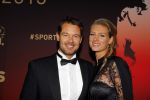 Amsterdam 15 december 2015
Sportgala/ sportverkiezing sportman en sportvrouw van het jaar in de Rai. Reinder Nummerdor met vrouw Manon Flier