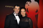 Amsterdam 15 december 2015
Sportgala/ sportverkiezing sportman en sportvrouw van het jaar in de Rai. Ron Berteling met vriendin