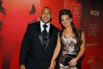 Amsterdam 15 december 2015
Sportgala/ sportverkiezing sportman en sportvrouw van het jaar in de Rai.Roy Meyer (l) met zijn vriendin Doree Rombout (r)