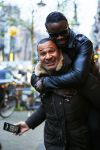 Amsterdam 4 januari 2016
Regilio Tuur ontmoet Ruud Gullit en Dirk Zeelenberg op de cornelis schuytstraat.