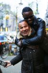 Amsterdam 4 januari 2016
Regilio Tuur ontmoet Ruud Gullit en Dirk Zeelenberg op de cornelis schuytstraat.
