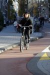 Amsterdam 9 december 2015
Saar Koningsbergen op de fiets.