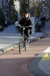 Amsterdam 9 december 2015
Saar Koningsbergen op de fiets.