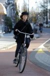Amsterdam 9 december 2015
Saar Koningsbergen op de fiets.