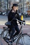 Amsterdam 9 december 2015
Saar Koningsbergen op de fiets.