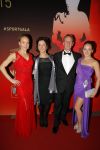 Amsterdam 15 december 2015
Sportgala/ sportverkiezing sportman en sportvrouw van het jaar in de Rai
Sanne Wevers en Lieke Wevers met hun ouders
