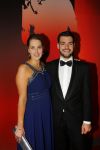 Amsterdam 15 december 2015
Sportgala/ sportverkiezing sportman en sportvrouw van het jaar in de Rai.
Sjinkie Knegt met vrouw