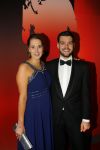 Amsterdam 15 december 2015
Sportgala/ sportverkiezing sportman en sportvrouw van het jaar in de Rai.
Sjinkie Knegt met vrouw