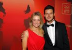 Amsterdam 15 december 2015
Sportgala/ sportverkiezing sportman en sportvrouw van het jaar in de Rai. Sophie Polkamp met partner