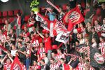 Enschede, 2 April 2011, FC Twente - PSV. Uitslag 0-2. 
PSV supporters voor aanvang van de topper.