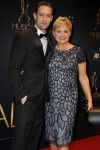 Utrecht 6 januari 2016
Uitreiking musical awards in het beatrixtheater. Vera Mann met een kennis