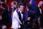 Utrecht 6 januari 2016
Uitreiking musical awards in het beatrixtheater.
Vincent van den Ende met Esmee Geeratz  en schoonvader Marco Geeratz ( chantal Janzen)