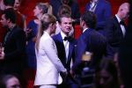 Utrecht 6 januari 2016
Uitreiking musical awards in het beatrixtheater.
Vincent van den Ende met Esmee Geeratz  en schoonvader Marco Geeratz ( chantal Janzen)