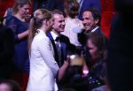 Utrecht 6 januari 2016
Uitreiking musical awards in het beatrixtheater.
Vincent van den Ende met Esmee Geeratz  en schoonvader Marco Geeratz ( chantal Janzen)
