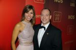Amsterdam 15 december 2015
Sportgala/ sportverkiezing sportman en sportvrouw van het jaar in de Rai. Yuri v Gelder met vriendin