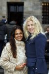 Amsterdam 15 december 2016  
Uitreiking prins Claus prijzen met aanwezig Koning Willem Alexander Koningin Maxima Prinses Beatrix Prinses Laurentien en Prinses Mabel. Vindt plaats in paleis op de dam. danielle Jansen met een vriendin