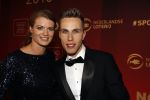 Amsterdam 21 december 2016
Sportman en sportvrouw van het jaar verkiezing tijdens het sportgala in de RAI. Daphne Schippers met vriend Nicky Romero