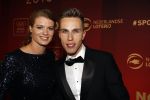 Amsterdam 21 december 2016
Sportman en sportvrouw van het jaar verkiezing tijdens het sportgala in de RAI. Daphne Schippers met vriend Nicky Romero