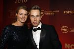 Amsterdam 21 december 2016
Sportman en sportvrouw van het jaar verkiezing tijdens het sportgala in de RAI. Daphne Schippers met vriend Nicky Romero