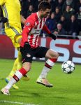 Eindhoven, 18 September 2016 PSV-Feyenoord, eindstand 0-1 Kompetitie Seizoen 2016-2017.
Gaston Pereiro
