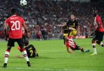 Eindhoven, 13 September 2016
PSV-Atletico Madrid, eindstand 0-1 
Eerste wedstrijd voorronde CL Seizoen 2016-2017
Hector Moreno en Saul Niguez scoort 0-1