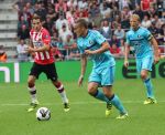 Eindhoven, 18 September 2016 PSV-Feyenoord, eindstand 0-1 Kompetitie Seizoen 2016-2017.
Jens Toornstra