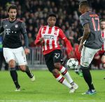Eindhoven, 1 November 2016
4e wedstrijd voorronde Champions Leaugue seizoen 2016/2017
PSV-Bayern Munchen, eindstand 1-2
Jerome Boateng Steven Bergwijn en Mats Hummels