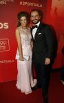 Amsterdam 21 december 2016
Sportman en sportvrouw van het jaar verkiezing tijdens het sportgala in de RAI. Joost Luiten met zijn vriendin
