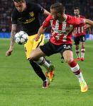 Eindhoven, 13 September 2016
PSV-Atletico Madrid, eindstand 0-1 
Eerste wedstrijd voorronde CL Seizoen 2016-2017
Jose Maria Gimenez in duel met Bart Ramselaar