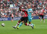 Eindhoven, 18 September 2016 PSV-Feyenoord, eindstand 0-1 Kompetitie Seizoen 2016-2017.
Luciano Narsingh Rick Karsdorp