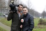 Amsterdam 14 december 2016
Verslaggever Marius Looijmans met cameraman Kees Aantjes van SBS6