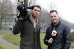 Amsterdam 14 december 2016
Verslaggever Marius Looijmans met cameraman Kees Aantjes van SBS6