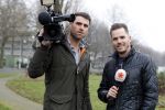 Amsterdam 14 december 2016
Verslaggever Marius Looijmans met cameraman Kees Aantjes van SBS6