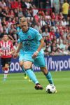 Eindhoven, 18 September 2016 PSV-Feyenoord, eindstand 0-1 Kompetitie Seizoen 2016-2017.
Nicolai Jorgensen
