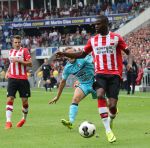 Eindhoven, 18 September 2016 PSV-Feyenoord, eindstand 0-1 Kompetitie Seizoen 2016-2017.
Nicolas Isimat-Mirin