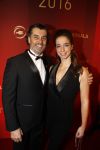 Amsterdam 21 december 2016
Sportman en sportvrouw van het jaar verkiezing tijdens het sportgala in de RAI.
Ron Berteling en partner