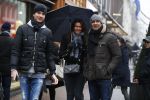 Amsterdam 7 januari 2016
Ruud Gullit met zijn vriendin Karin de Rooij en haar zoon op de pc hooftstraat