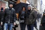 Amsterdam 7 januari 2016
Ruud Gullit met zijn vriendin Karin de Rooij en haar zoon op de pc hooftstraat