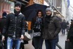 Amsterdam 7 januari 2016
Ruud Gullit met zijn vriendin Karin de Rooij en haar zoon op de pc hooftstraat