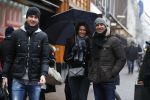 Amsterdam 7 januari 2016
Ruud Gullit met zijn vriendin Karin de Rooij en haar zoon op de pc hooftstraat