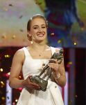 Amsterdam 21 december 2016
Sportman en sportvrouw van het jaar verkiezing tijdens het sportgala in de RAI. Lieke Sanne Vincent en moeder Gemma Wevers zijn aanwezig als Sanne sportvrouw van het jaar wordt