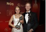 Amsterdam 21 december 2016
Sportman en sportvrouw van het jaar verkiezing tijdens het sportgala in de RAI. Lieke Sanne Vincent en moeder Gemma Wevers zijn aanwezig als Sanne sportvrouw van het jaar wordt