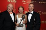 Amsterdam 21 december 2016
Sportman en sportvrouw van het jaar verkiezing tijdens het sportgala in de RAI. Lieke Sanne Vincent en moeder Gemma Wevers zijn aanwezig als Sanne sportvrouw van het jaar wordt. Met hans v Zetten