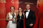 Amsterdam 21 december 2016
Sportman en sportvrouw van het jaar verkiezing tijdens het sportgala in de RAI. Lieke Sanne Vincent en moeder Gemma Wevers zijn aanwezig als Sanne sportvrouw van het jaar wordt
