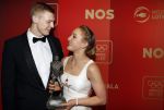 Amsterdam 21 december 2016
Sportman en sportvrouw van het jaar verkiezing tijdens het sportgala in de RAI. Lieke Sanne Vincent en moeder Gemma Wevers zijn aanwezig als Sanne sportvrouw van het jaar wordt Sanne met vriend Dennis