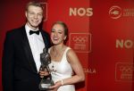 Amsterdam 21 december 2016
Sportman en sportvrouw van het jaar verkiezing tijdens het sportgala in de RAI. Lieke Sanne Vincent en moeder Gemma Wevers zijn aanwezig als Sanne sportvrouw van het jaar wordt Sanne met vriend Dennis